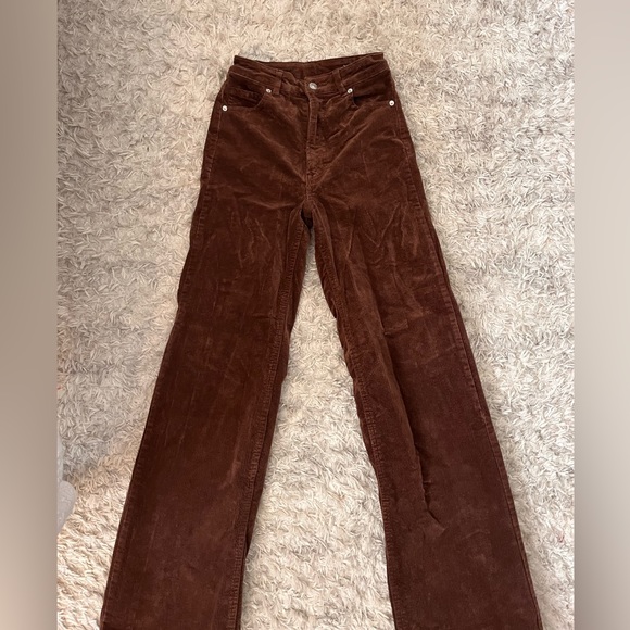H&M brown high waisted pants - Picture 1 of 3